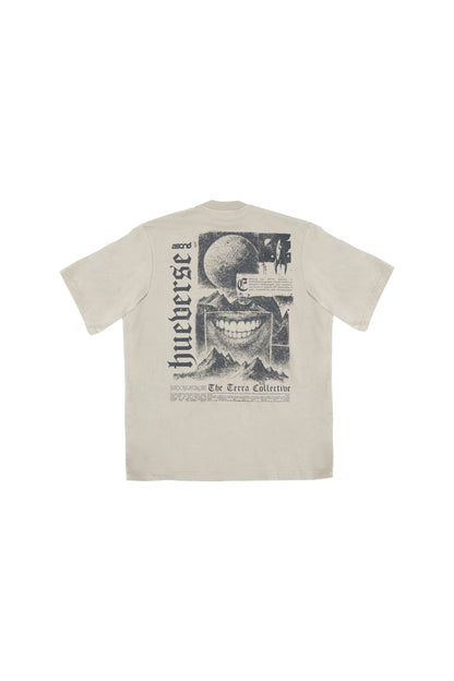 Front Page Cosmic Tee - Bone