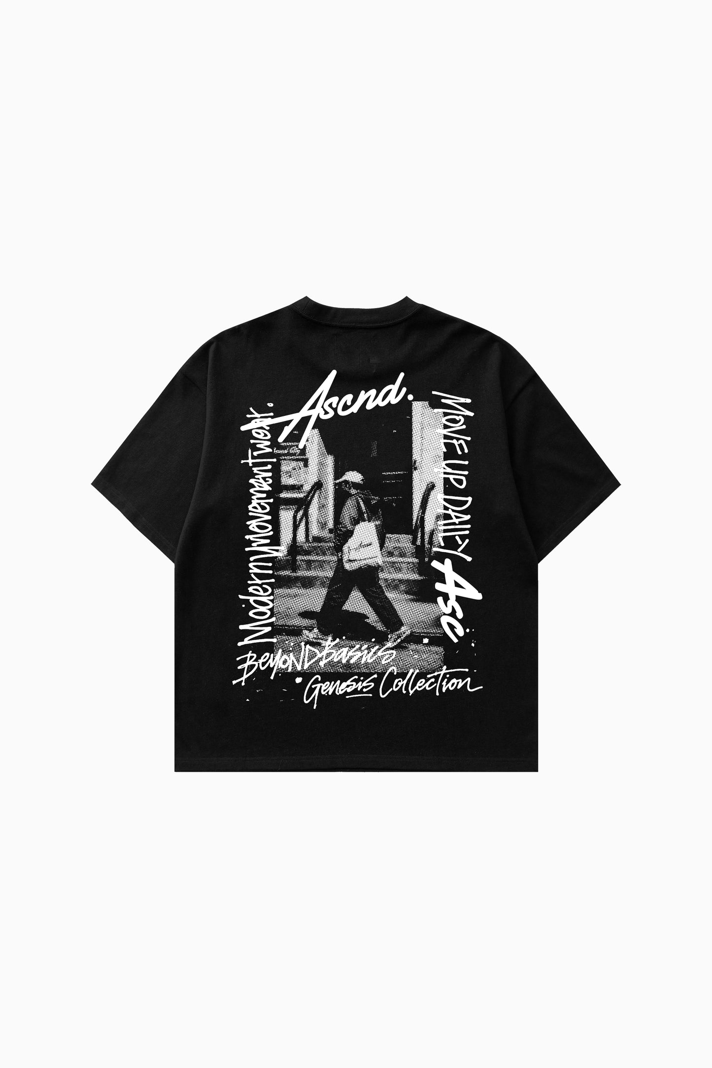 Move up Daily Graphic Tee - Black
