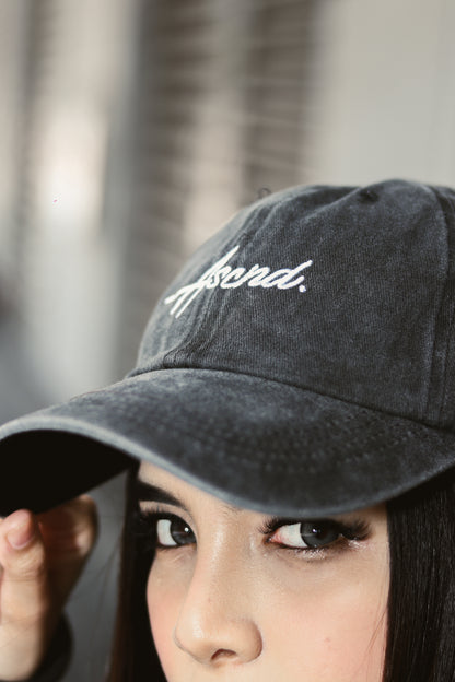 Onyx Logo Acid Wash Cap - Black