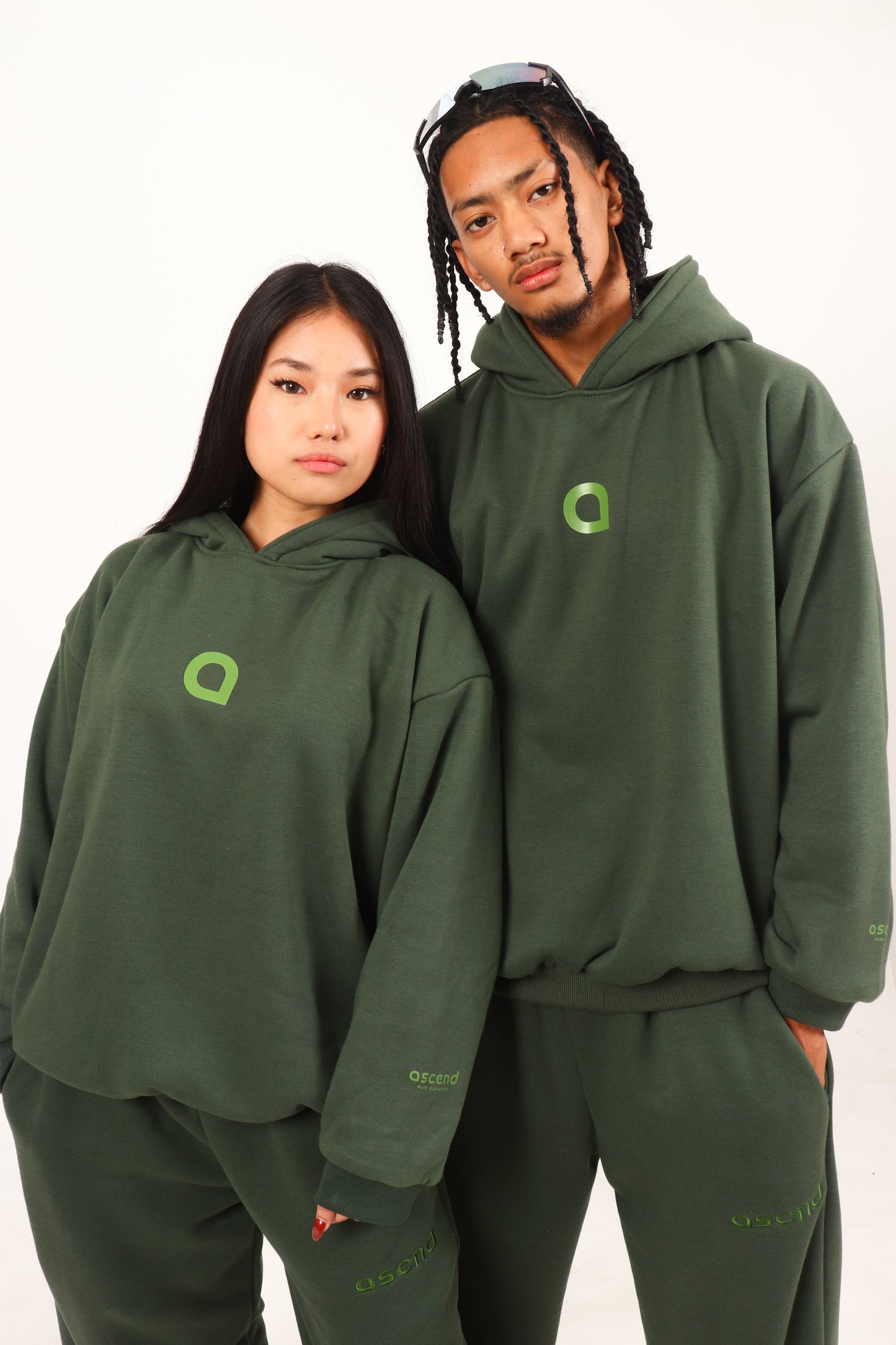 Astral Monogram Sweatpants - Dark Olive
