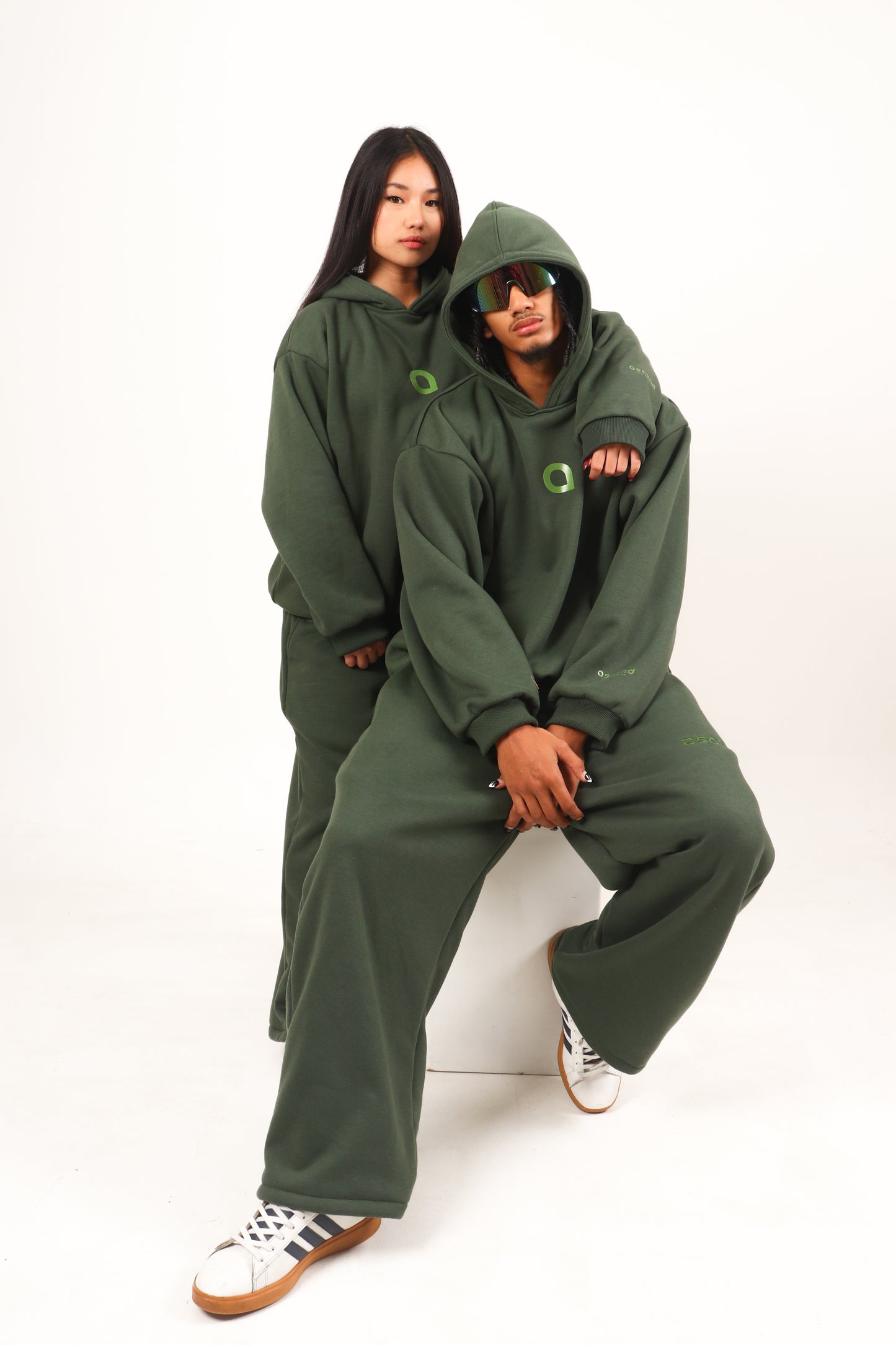 Astral Monogram Sweatpants - Dark Olive