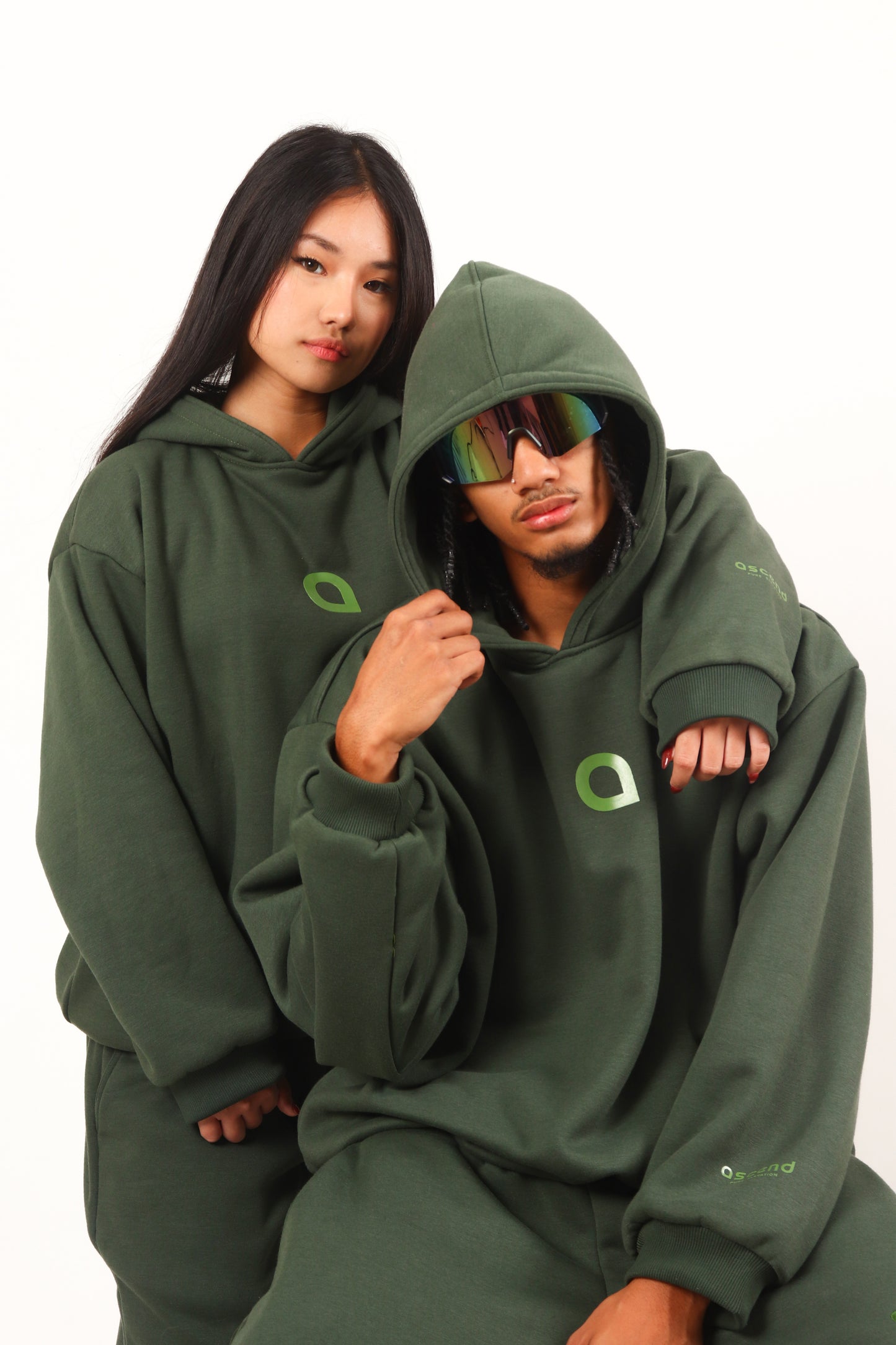 Astral Monogram Hoodie - Dark Olive