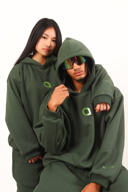 Astral Monogram Hoodie - Dark Olive