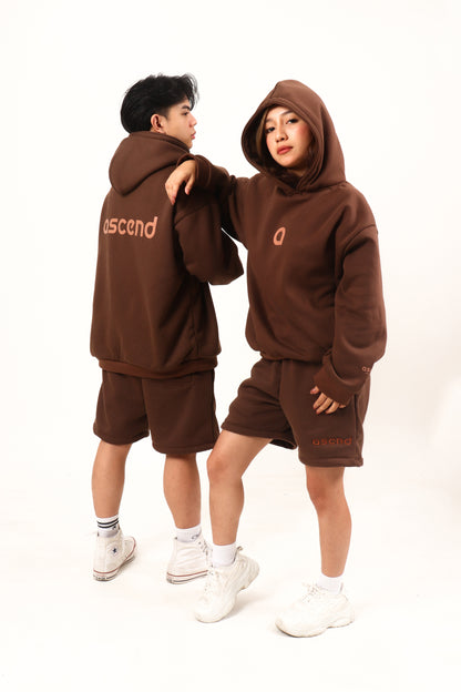Astral Monogram Hoodie - Chocolait