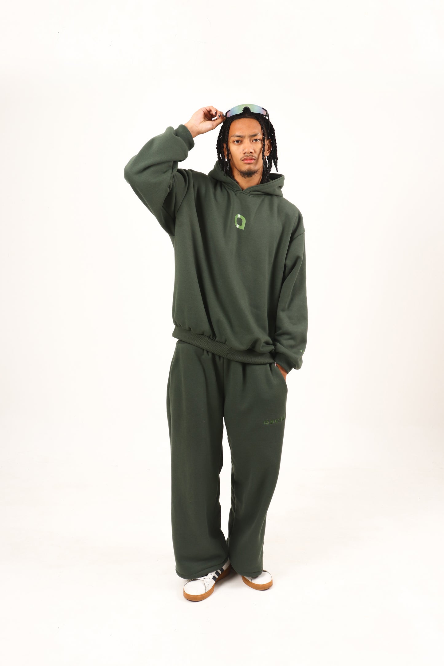 Astral Monogram Hoodie - Dark Olive