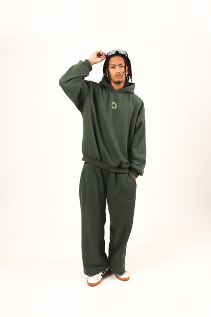 Astral Monogram Hoodie - Dark Olive