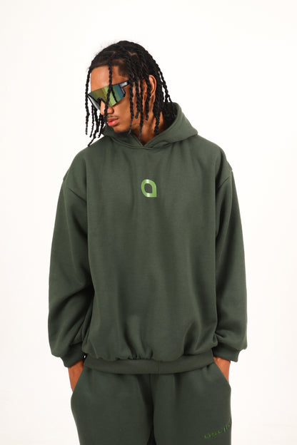 Astral Monogram Hoodie - Dark Olive