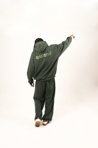 Astral Monogram Hoodie - Dark Olive