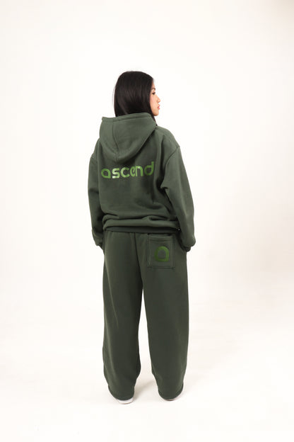 Astral Monogram Hoodie - Dark Olive