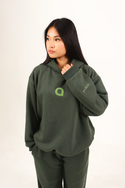 Astral Monogram Hoodie - Dark Olive