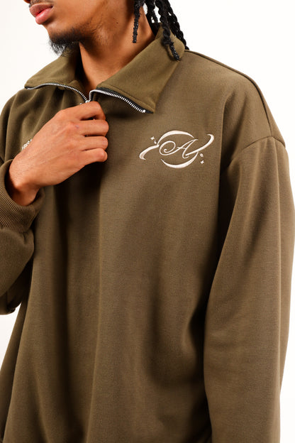 Lettered Legacy Quarter Zip - Sand