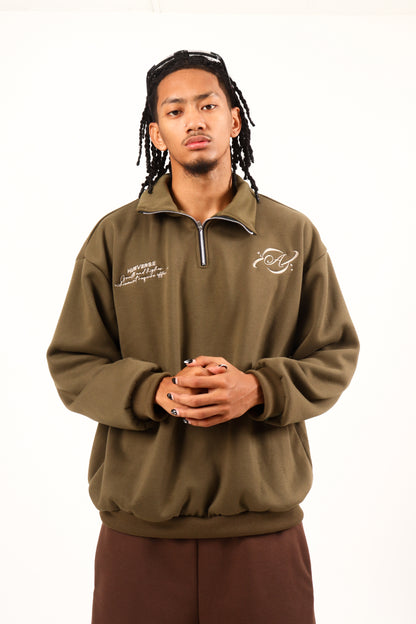 Lettered Legacy Quarter Zip - Sand