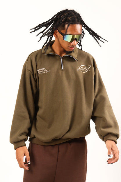 Lettered Legacy Quarter Zip - Sand