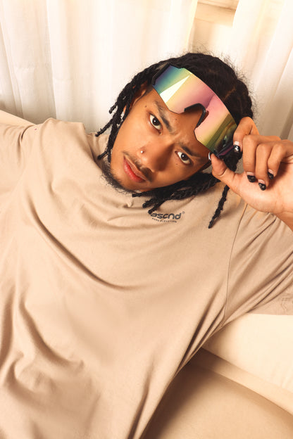 Front Page Cosmic Tee - Bone