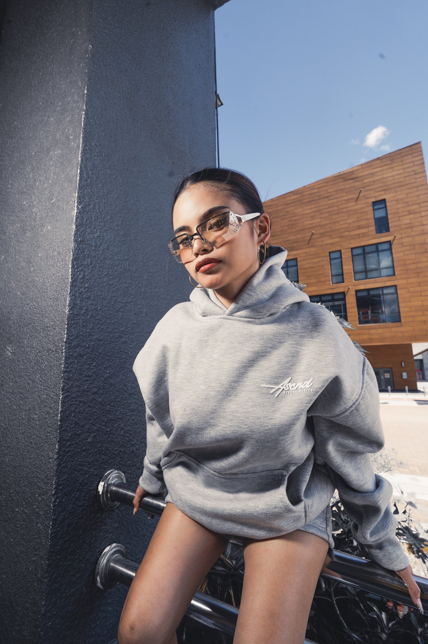 Neo Gen Boxy Hoodie - Gray