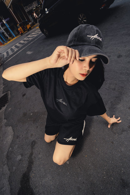 Onyx Logo Acid Wash Cap - Black