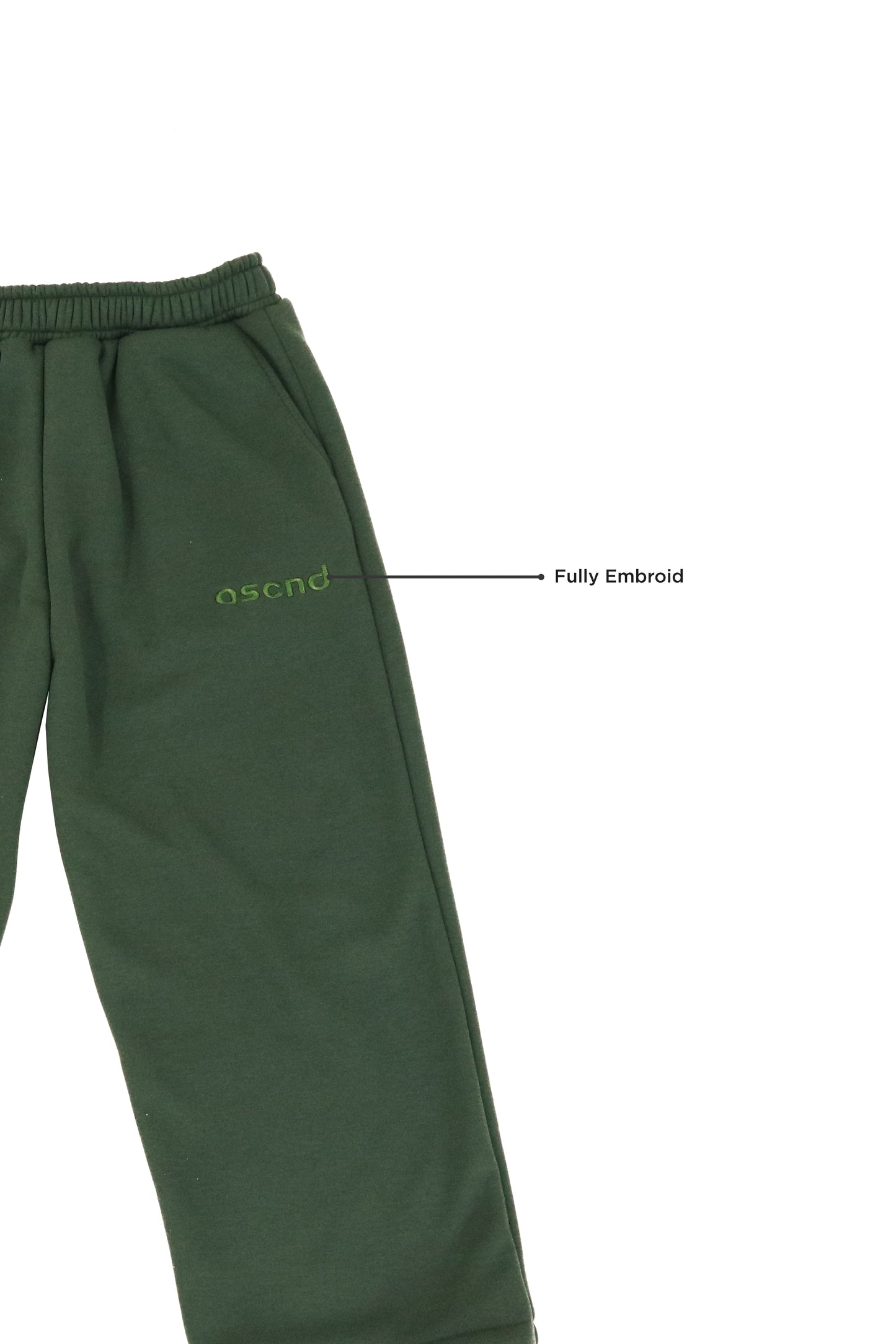 Astral Monogram Sweatpants - Dark Olive